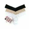 HANKY PANKY 3 Pack Low Rise Thongs -HANKY PANKY Shop Hanky Panky 3 Pack Low Rise Thongs BLACK WHITE CHAI View 1