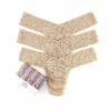HANKY PANKY 3 Pack Low Rise Thongs Chai
