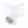 HANKY PANKY 3 Pack Low Rise Thongs White -HANKY PANKY Shop Hanky Panky 3 Pack Low Rise Thongs White WHITE View 1