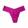 HANKY PANKY BreatheSoft™ Natural Rise Thong Hot Fuchsia Pink -HANKY PANKY Shop Hanky Panky BreatheSofttm Natural Rise Thong Hot Fuchsia Pink HOT FUCHSIA View 1