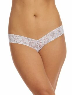 HANKY PANKY Bride Crystal Crotchless Thong White