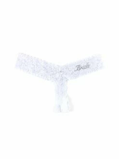 HANKY PANKY Bride Crystal Crotchless Thong White 7 HANKY PANKY Bride Crystal Crotchless Thong White -HANKY PANKY Shop Hanky Panky Bride Crystal Crotchless Thong White WHITE View 3