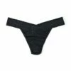 HANKY PANKY DreamEase™ Original Rise Thong Black -HANKY PANKY Shop Hanky Panky DreamEasetm Original Rise Thong Black BLACK View 1