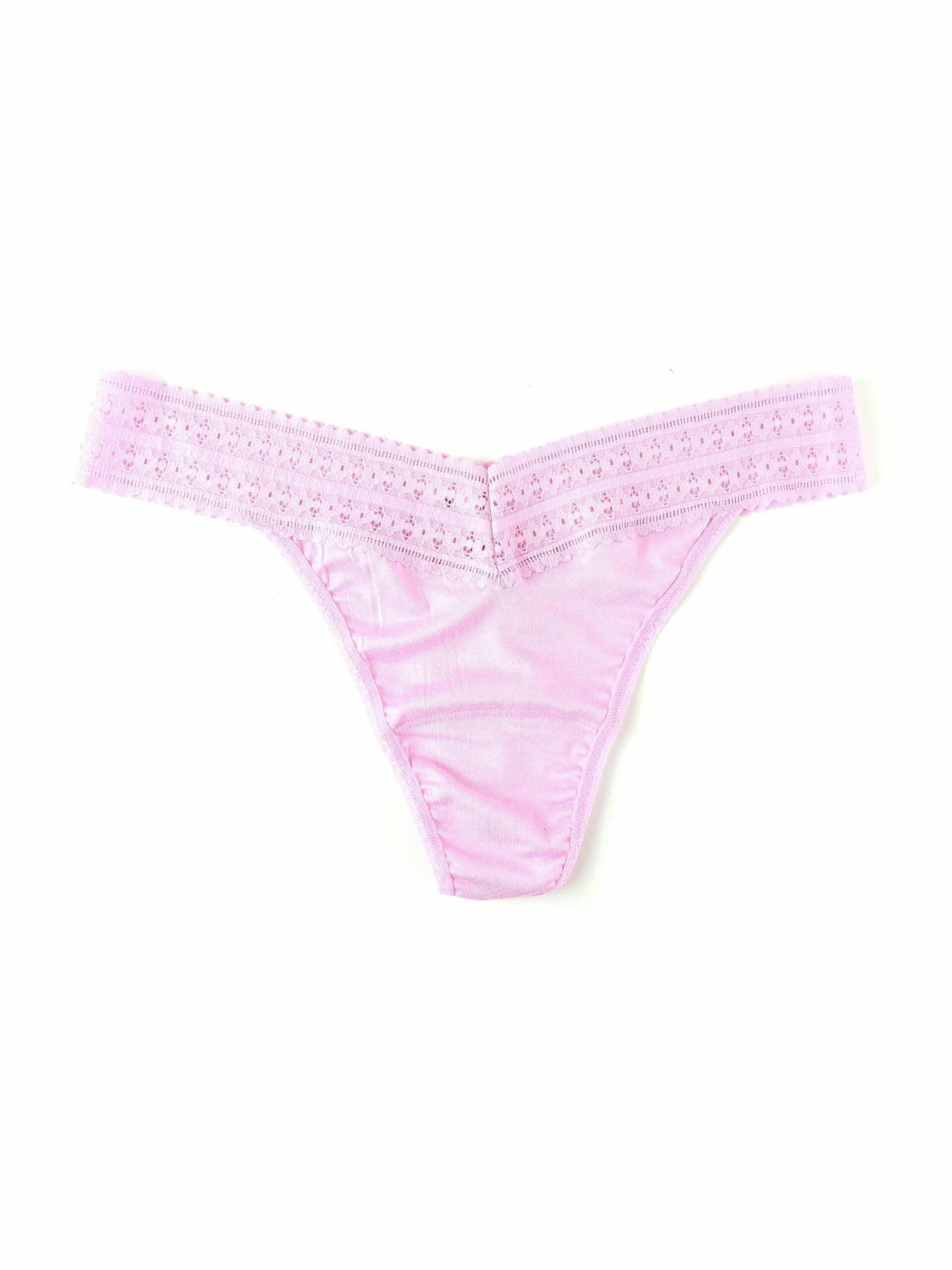 HANKY PANKY DreamEase™ Original Rise Thong Cotton Candy Pink 3 HANKY PANKY DreamEase™ Original Rise Thong Cotton Candy Pink