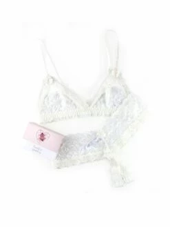 HANKY PANKY Honeymoon Crotchless Thong And Bralette Set