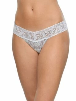 HANKY PANKY I Do Crystal Signature Lace Low Rise Thong White