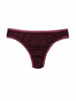 HANKY PANKY MoveCalm™ Natural Rise Thong Dried Cherry Red