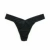 HANKY PANKY Plus Size DreamEase™ Thong Exclusive Black -HANKY PANKY Shop Hanky Panky Plus Size DreamEasetm Thong Exclusive Black BLACK View 1