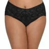 HANKY PANKY Plus Size Retro Lace V-kini Black -HANKY PANKY Shop Hanky Panky Plus Size Retro Lace V kini Black BLACK View 1