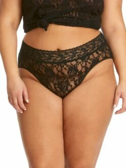 HANKY PANKY Plus Size Signature Lace French Brief Black