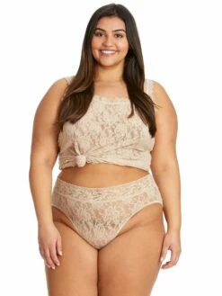 HANKY PANKY Plus Size Signature Lace French Brief Chai -HANKY PANKY Shop Hanky Panky Plus Size Signature Lace French Brief Chai View 3