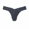 HANKY PANKY Plus Size Signature Lace Original Rise Thong Granite Grey -HANKY PANKY Shop Hanky Panky Plus Size Signature Lace Original Rise Thong Granite Grey GRANITE View 1