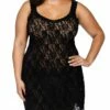 HANKY PANKY Plus Size Signature Lace V-Neck Chemise Black 2 HANKY PANKY Plus Size Signature Lace V-Neck Chemise Black -HANKY PANKY Shop Hanky Panky Plus Size Signature Lace V Neck Chemise Black BLACK View 1