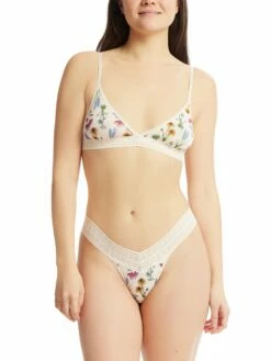 HANKY PANKY Printed DreamEase™ Original Rise Thong Flourish -HANKY PANKY Shop Hanky Panky Printed DreamEasetm Original Rise Thong Flourish FLOURISH View 4