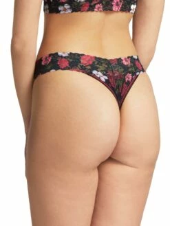 HANKY PANKY Printed Signature Lace Original Rise Thong Am I Dreaming -HANKY PANKY Shop Hanky Panky Printed Signature Lace Original Rise Thong Am I Dreaming AM I DREAMING View 3