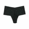 HANKY PANKY Retro Lace Thong Black