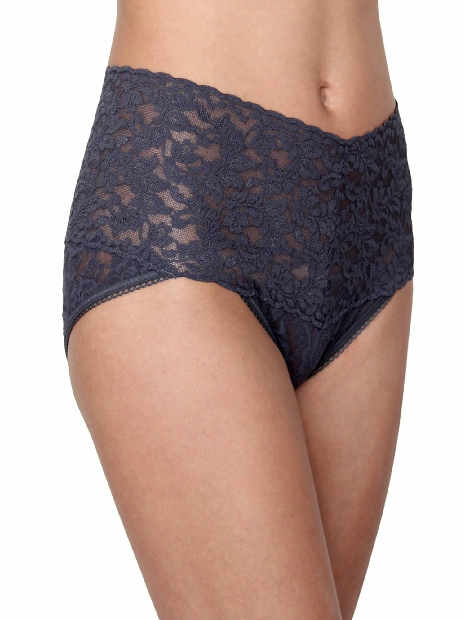 HANKY PANKY Retro Lace V-Kini Navy 4 HANKY PANKY Retro Lace V-Kini Navy - Image 2