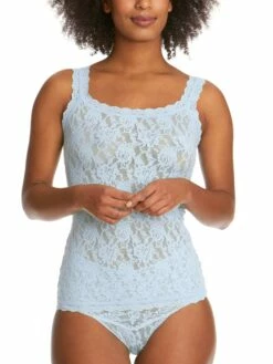 HANKY PANKY Signature Lace Classic Cami Partly Cloud Blue -HANKY PANKY Shop Hanky Panky Signature Lace Classic Cami Partly Cloud Blue View 3