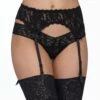 HANKY PANKY Signature Lace Garter Belt Black -HANKY PANKY Shop Hanky Panky Signature Lace Garter Belt Black View 1