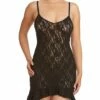 HANKY PANKY Signature Lace High-Low Chemise Black