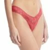 HANKY PANKY Signature Lace Low Rise Thong Burnt Sienna Red