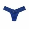 HANKY PANKY Signature Lace Low Rise Thong Cobalt Blue