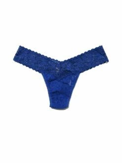 HANKY PANKY Signature Lace Low Rise Thong Cobalt Blue