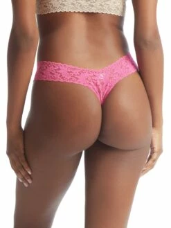 HANKY PANKY Signature Lace Low Rise Thong Intuition Pink -HANKY PANKY Shop Hanky Panky Signature Lace Low Rise Thong Intuition Pink INTUITION View 3