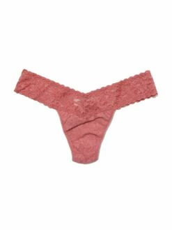 HANKY PANKY Signature Lace Low Rise Thong Pink Sands -HANKY PANKY Shop Hanky Panky Signature Lace Low Rise Thong Pink Sands PINK SANDS View 3