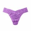 HANKY PANKY Signature Lace Original Rise Thong Candied Violet Purple -HANKY PANKY Shop Hanky Panky Signature Lace Original Rise Thong Candied Violet Purple CANDIED VIOLET View 1