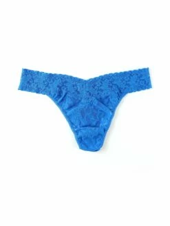 HANKY PANKY Signature Lace Original Rise Thong Cerulean Blue