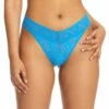 HANKY PANKY Signature Lace Original Rise Thong Laguna Blue -HANKY PANKY Shop Hanky Panky Signature Lace Original Rise Thong Laguna Blue LAGUNA BLUE View 1