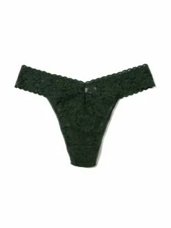 HANKY PANKY Signature Lace Original Rise Thong Vines Green -HANKY PANKY Shop Hanky Panky Signature Lace Original Rise Thong Vines Green VINES GREEN View 3