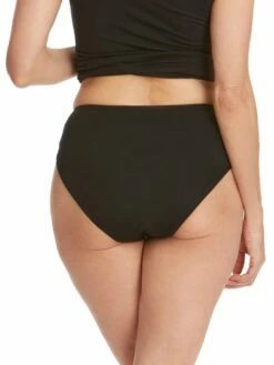 HANKY PANKY Supima® Cotton High Cut Brief Black -HANKY PANKY Shop Hanky Panky Supimar Cotton High Cut Brief Black View 3