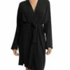 HANKY PANKY Unwind Knee Length Robe Black