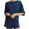 HANKY PANKY Unwind Tee Hummingbird Blue -HANKY PANKY Shop Hanky Panky Unwind Tee Hummingbird Blue HUMMINGBIRD BLUE View 1