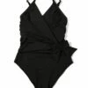 HANKY PANKY Wrap One Piece Swimsuit Black Sale -HANKY PANKY Shop Hanky Panky Wrap One Piece Swimsuit Black Sale BLACK View 1